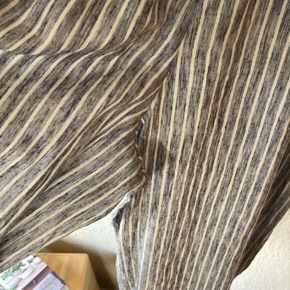 American Eagle Outfitters Sleeveless Blue & White Belted Wide Leg Romper Size 0 - Picture 7 of 15